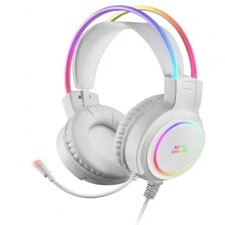 Mars Gaming MHRGBW Auriculares Gaming Blancos